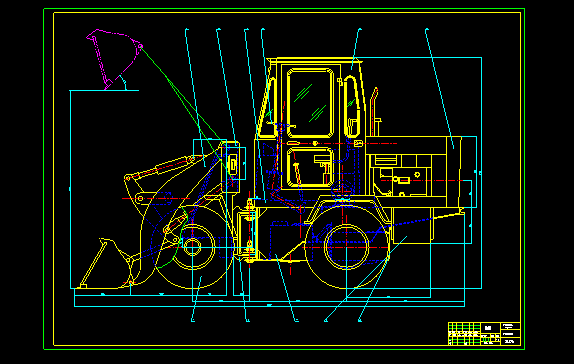 ZL05微型轮式装载机总体设计[CAD+论文]插图